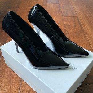 Stella McCartney Black Patent Pumps Size 38.5
